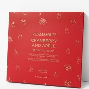 Brand new Vitamasques Cranberry & Apple Sheet Mask Set